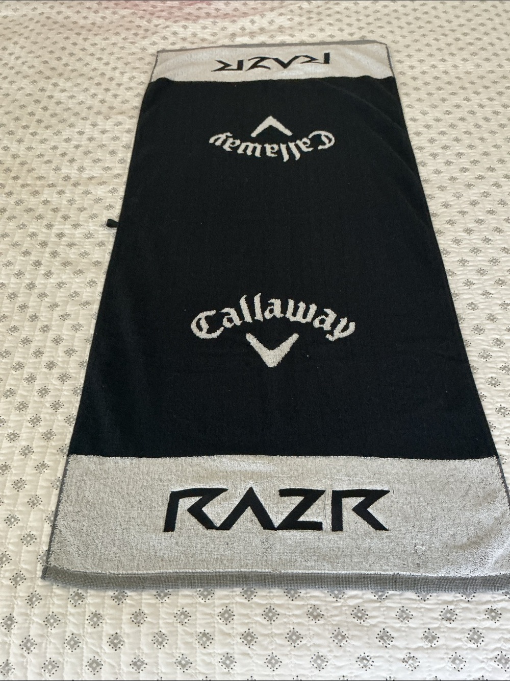 Callaway Black & Gray RAZR Golf Towel